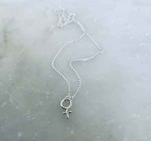 WOMAN POWER mini necklace