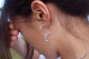 SYMBOL LETTER earring