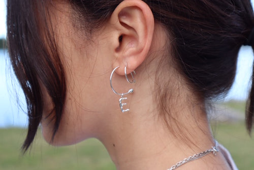 SYMBOL LETTER earring