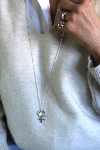 WOMAN POWER chunky necklace